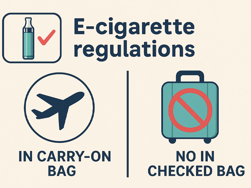 Normativa aeropuertos para viajar con vaper