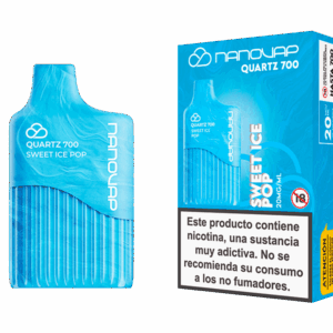 Nanovap Quartz 700 Sweet Ice Pop con envase y caja del vaper desechable sabor dulce con toque frío